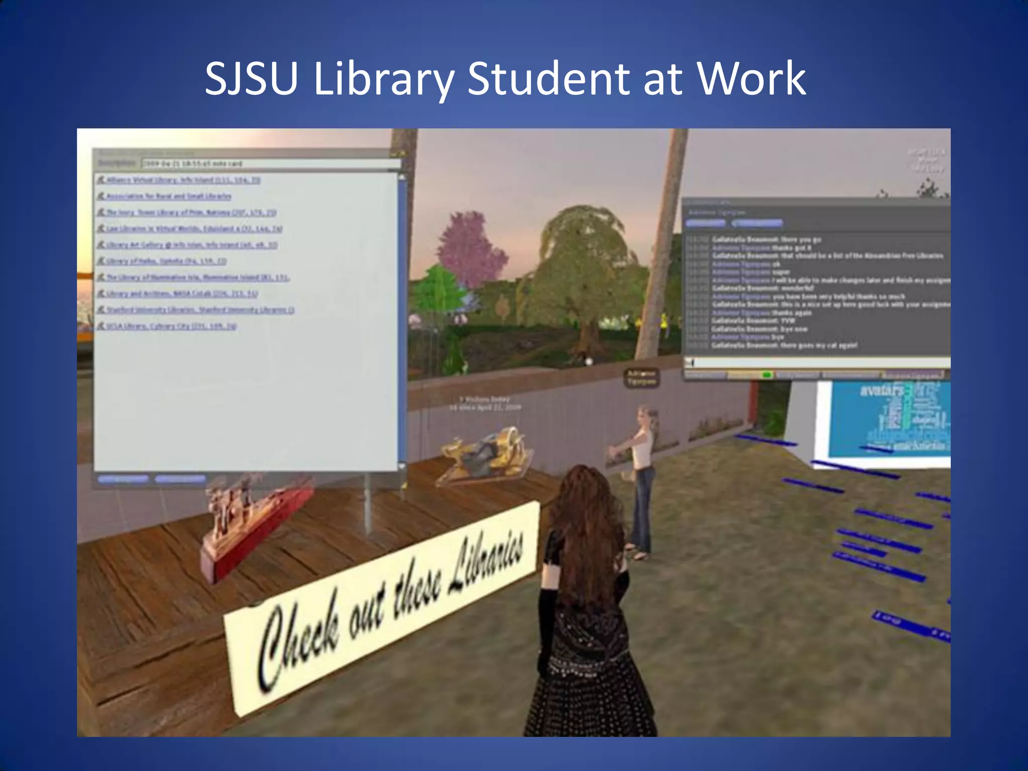 Libraries And Second Life