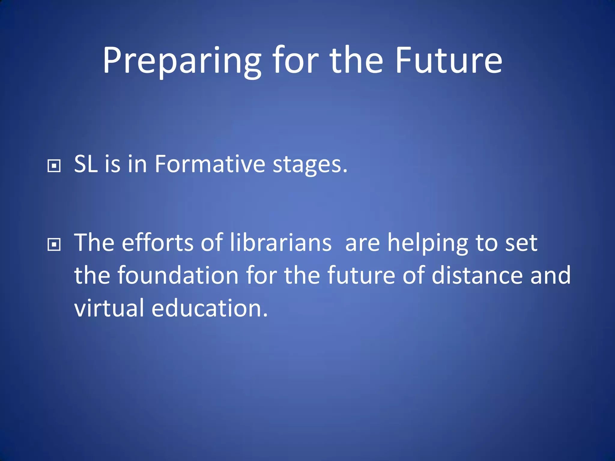 Libraries And Second Life