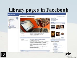 Library pages in Facebook 