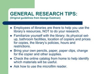 Libraries and archives | PPTX