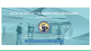 Libraries as data spaces. datasets, skills, career paths
