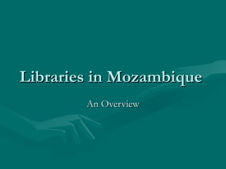 Libraries in Mozambique  An Overview 