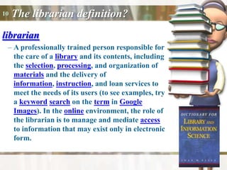What are Libraries and Librarians? | PPTX
