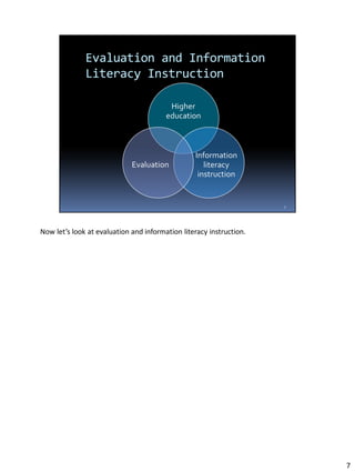 To Evaluation and Beyond: The Evolving Role of the Embedded Librarian | PDF