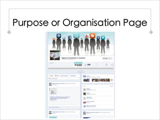 Purpose or Organisation Page
 