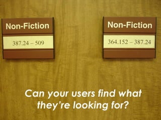 Can your users find what they’re looking for? 