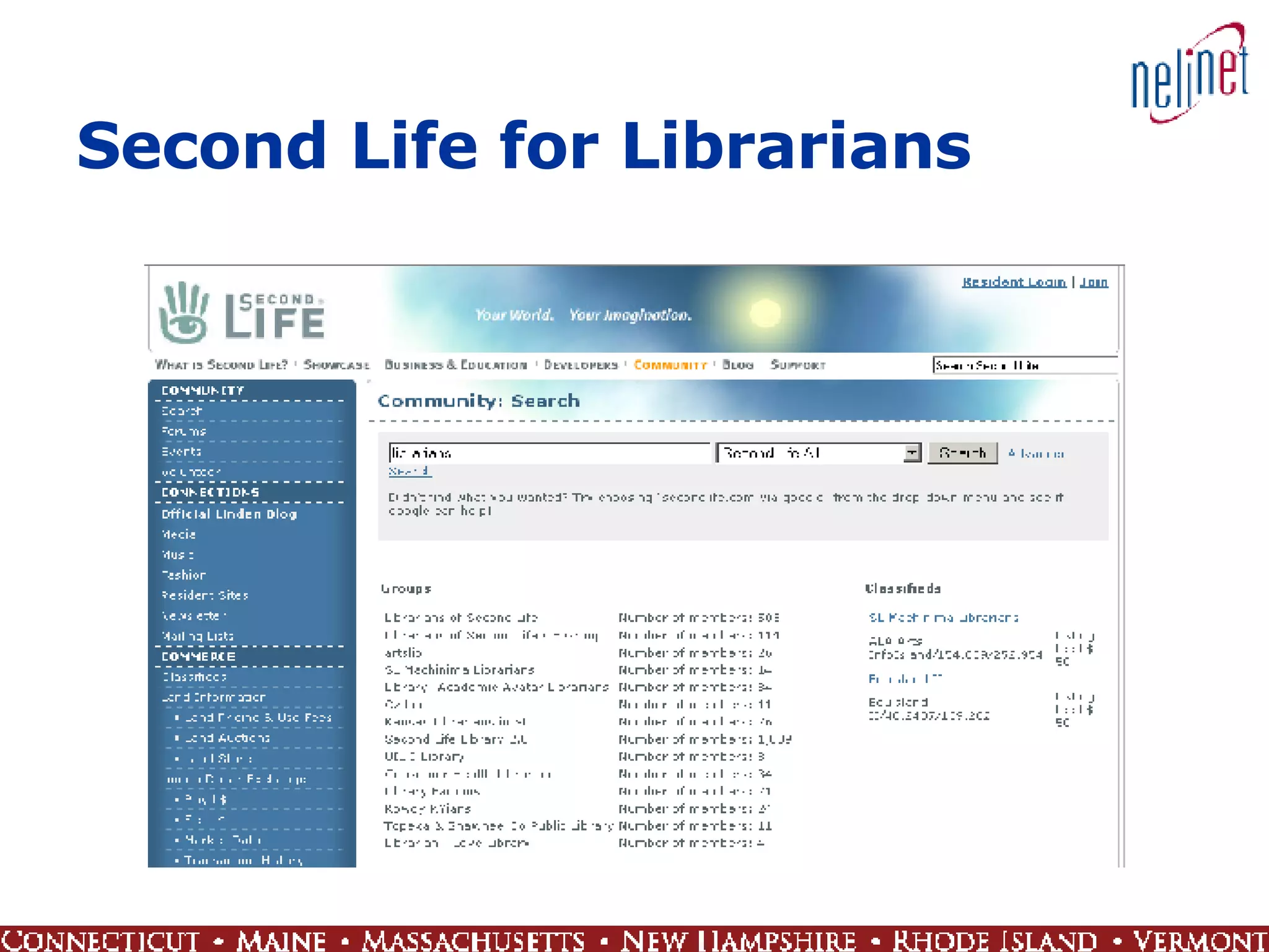 Second Life for Librarians 