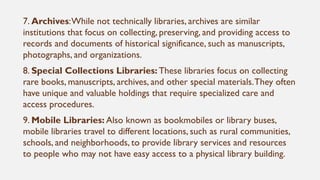 Types and Importance of Libraries.pptx