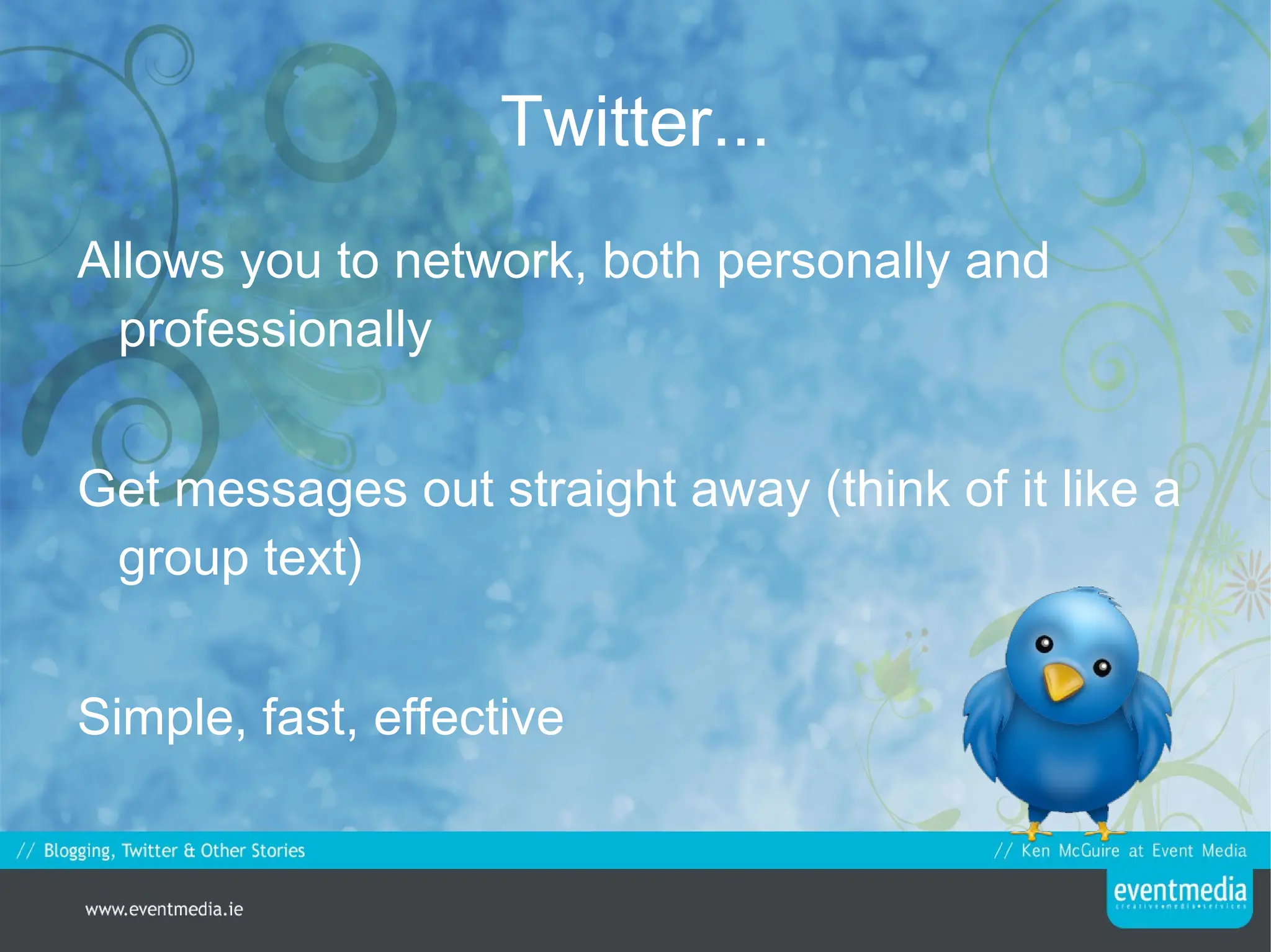 Why Blogs Are Liked They're web based – everything runs online with no need to install.  