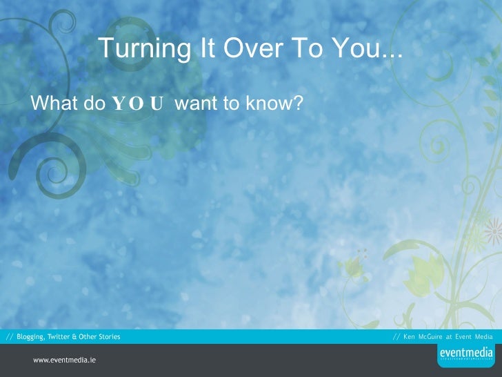 Blogging & Twitter