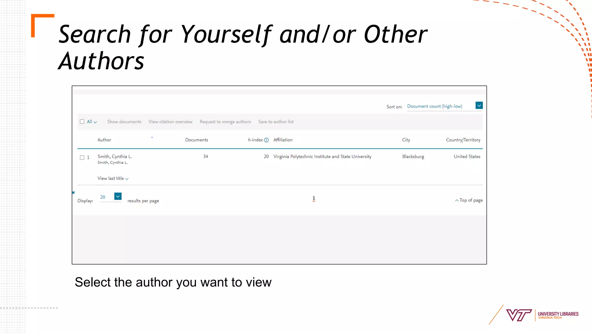 Search for Yourself and/or Other
Authors
Select the author you want to view
 
