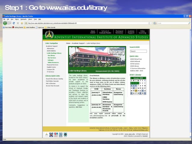 Library Databases Orientation Ppt Library Databases Orientation Ppt