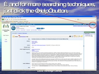Library Databases Orientation Ppt Library Databases Orientation Ppt