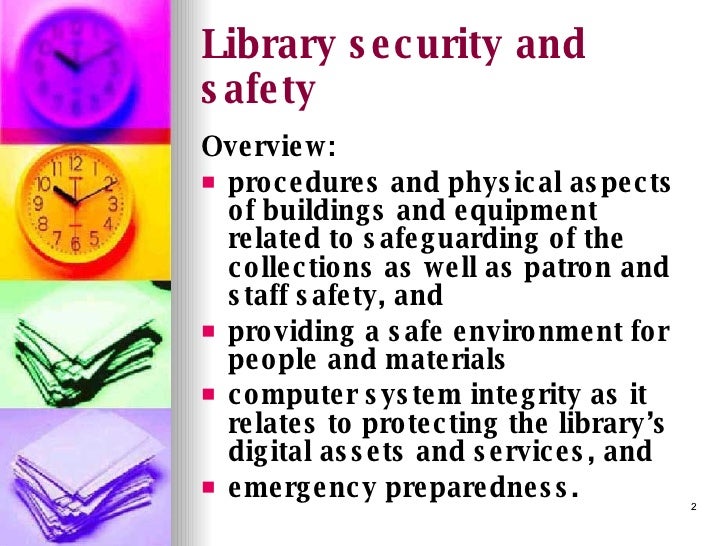 Library Security And Safety Current Trends and Development