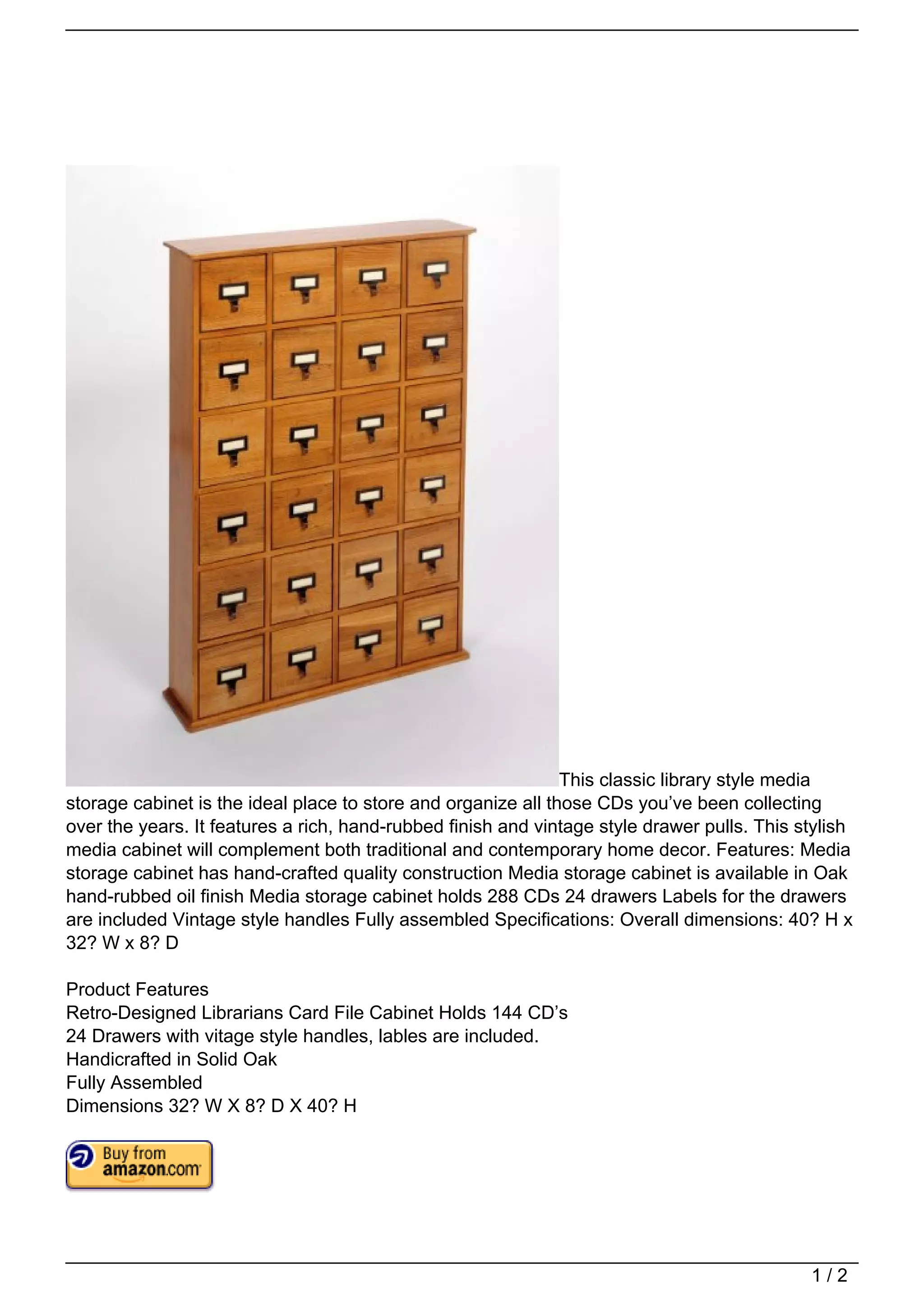 Library Style CD Storage PDF