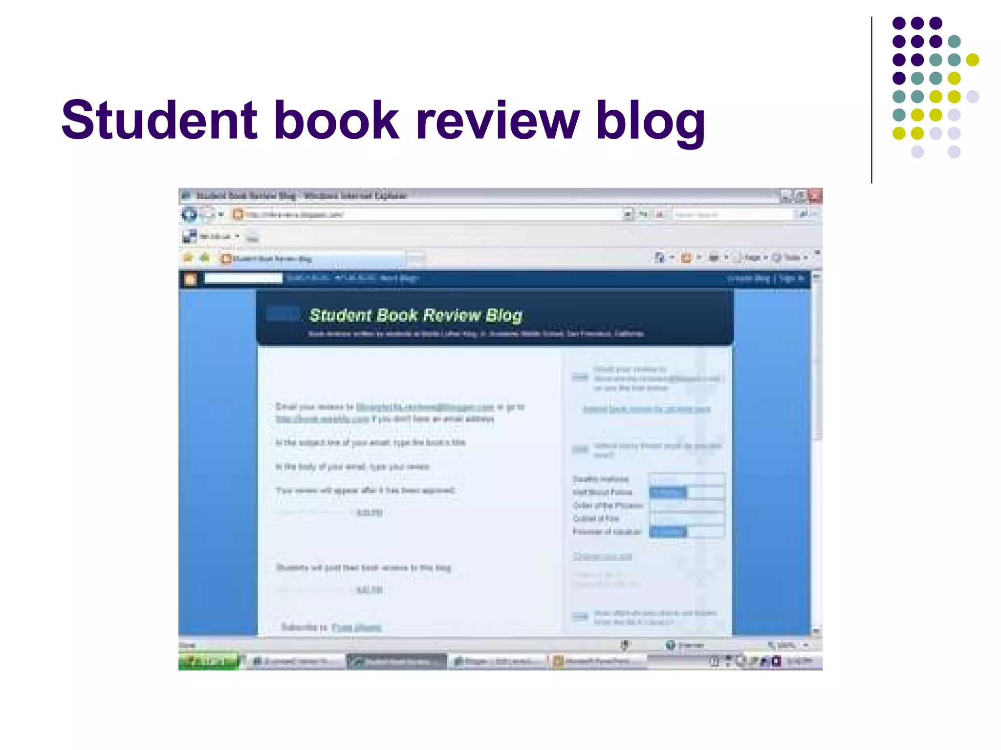 Student book review blog 