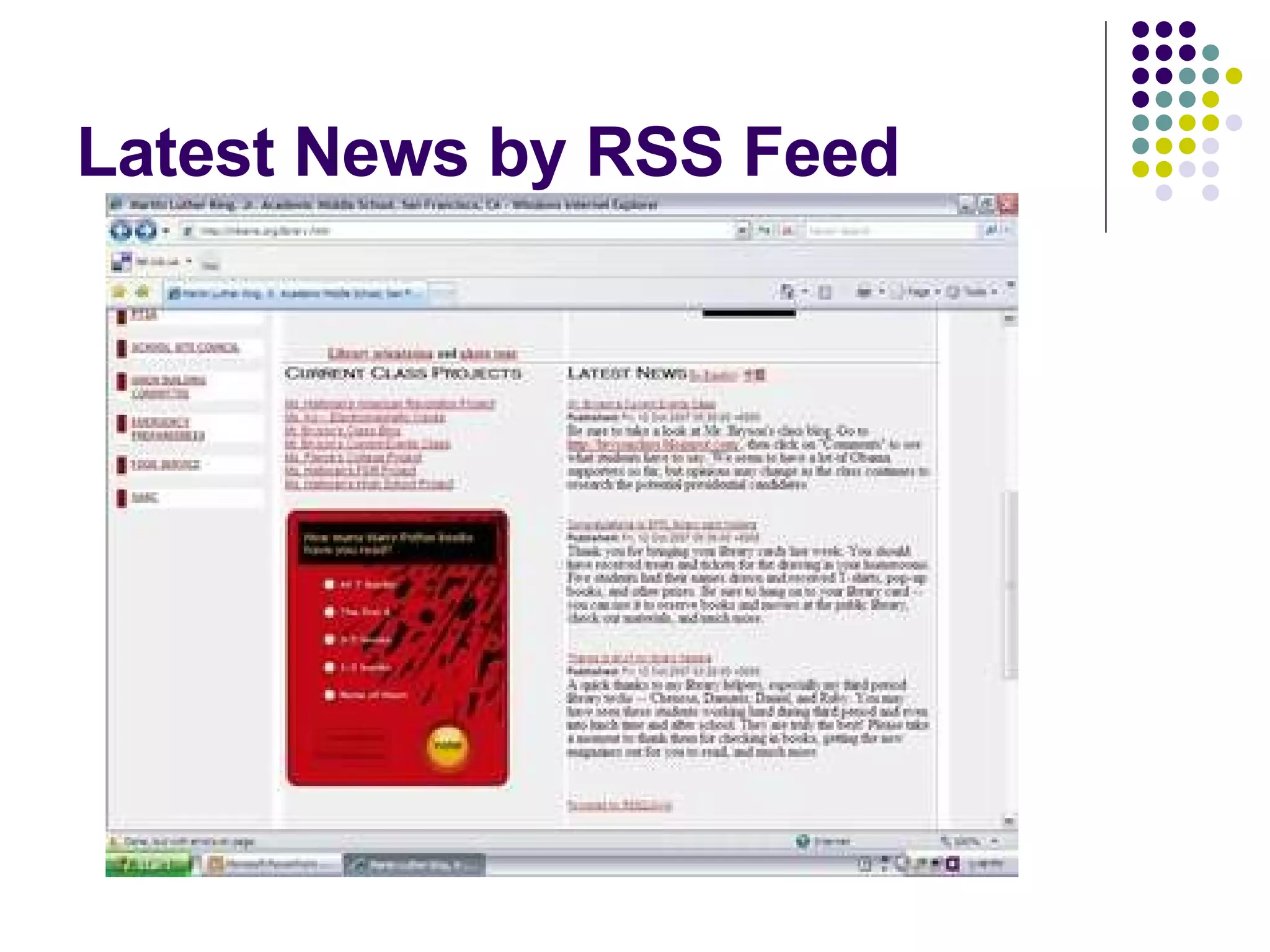 Latest News by RSS Feed 