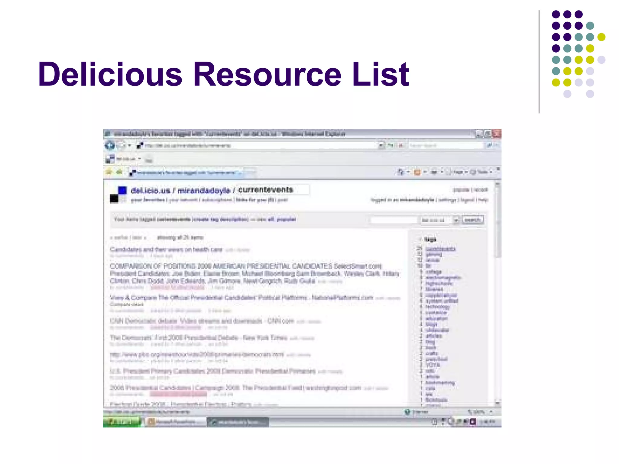 Delicious Resource List 