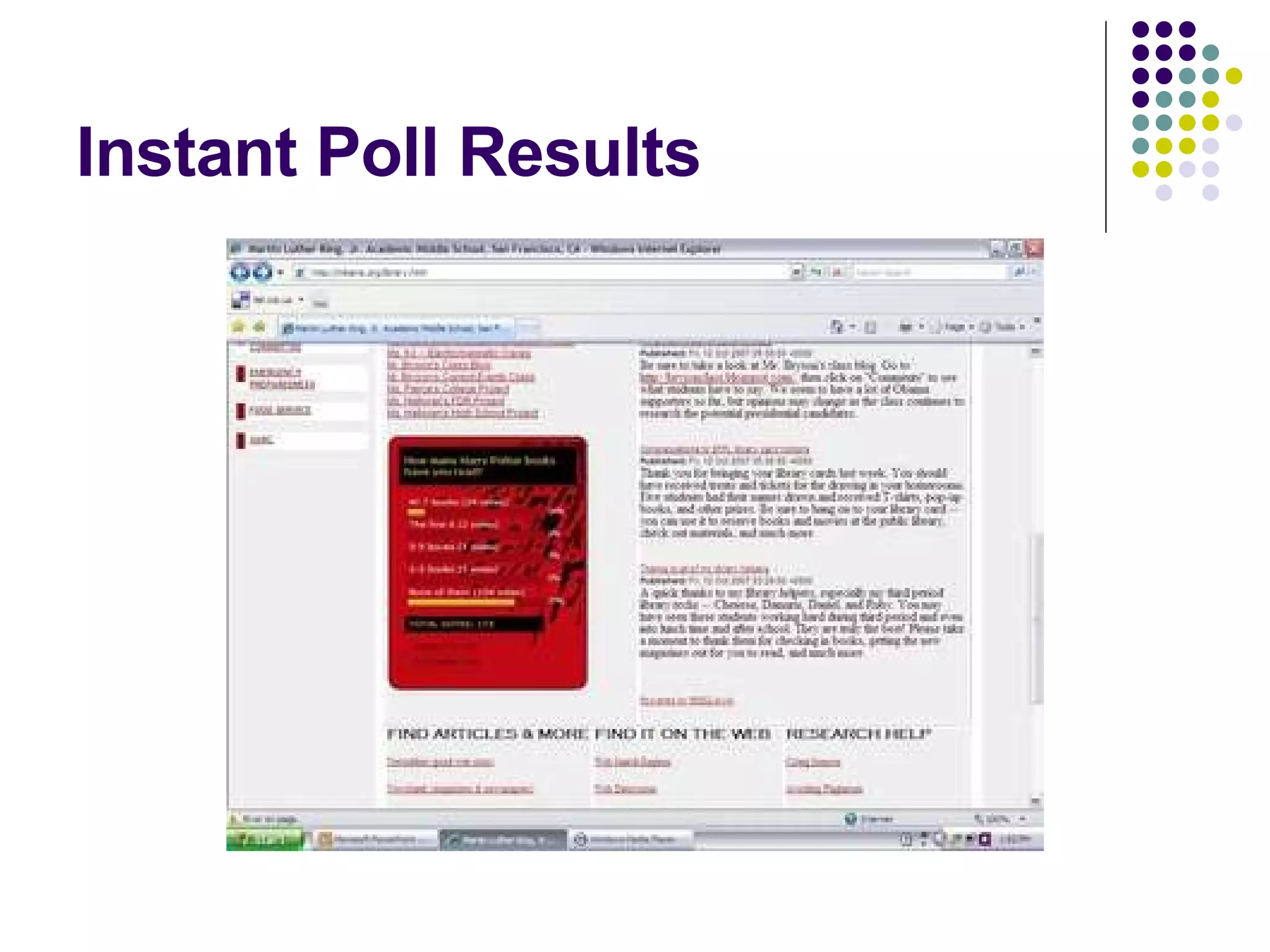 Instant Poll Results 