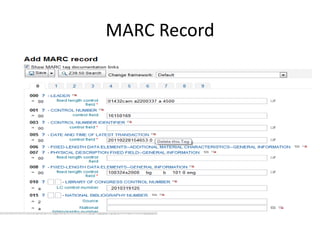 MARC Record
 