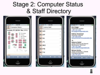 Stage 2: Computer Status  & Staff Directory 