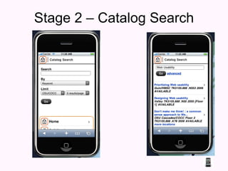 Stage 2 – Catalog Search 