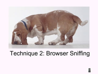 Technique 2: Browser Sniffing 
