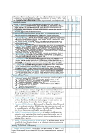 Library Inspection Checklist Comprehensive Library Accreditation Assessment Tool for Schools | DOCX