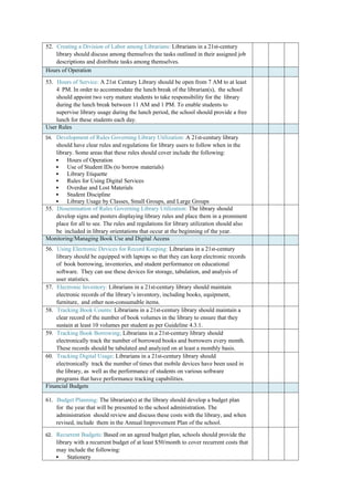 Library Program Assessment Comprehensive Library Accreditation Assessment Tool for Schools | DOCX