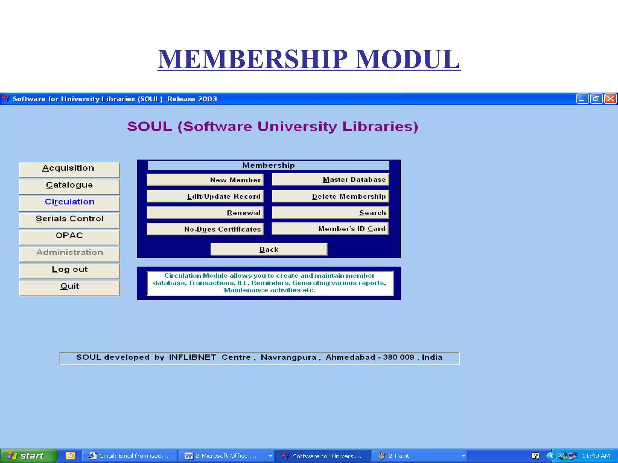 28
MEMBERSHIP MODUL
 