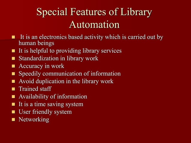 Library Automation.ppt for library and information science | PPT