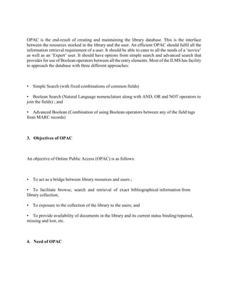 Opac Example Comprehensive Guide to Library Automation and Online Public Access ...