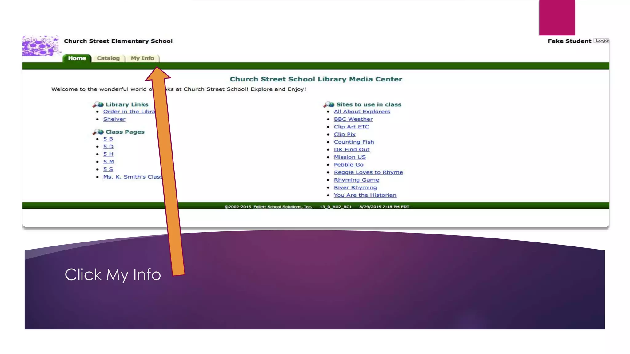 Library catalog my info PPT