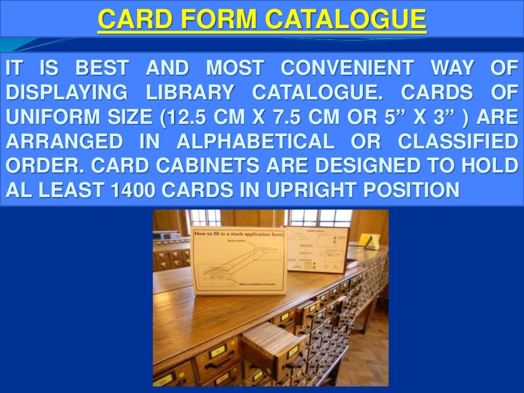 Library cataloging