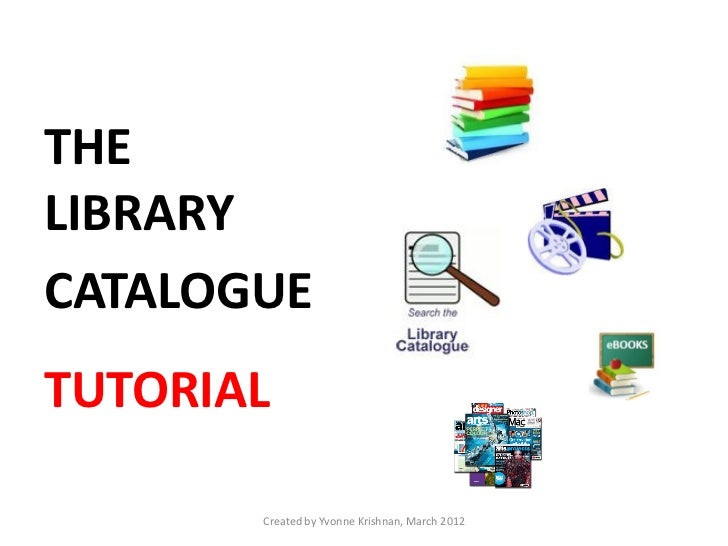 Library catalogue tutorial