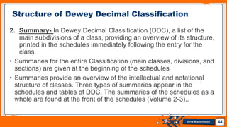 Ddc Structure Library classification | PPTX