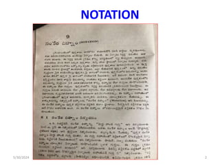 NOTATION
5/30/2024 2
 