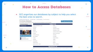 Library Databases Tutorial | PPTX