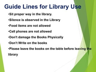 Library demonstration muet library | PPTX