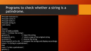 Library functions in c++ | PPTX image.