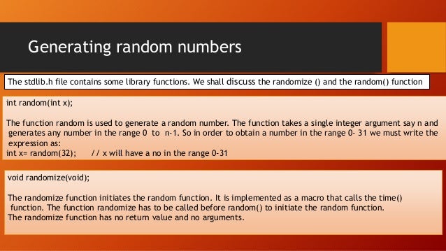 Library functions in c++
