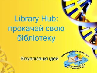 Library Hub:
прокачай свою
бібліотеку
Візуалізація ідей
 