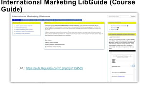 Library instruction business dr powell | PPT