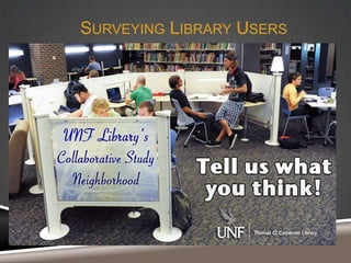 SURVEYING LIBRARY USERS

 