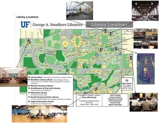 UF Library Locations Map