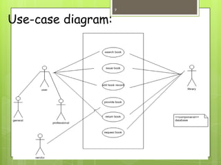 Use-case diagram:
9
 