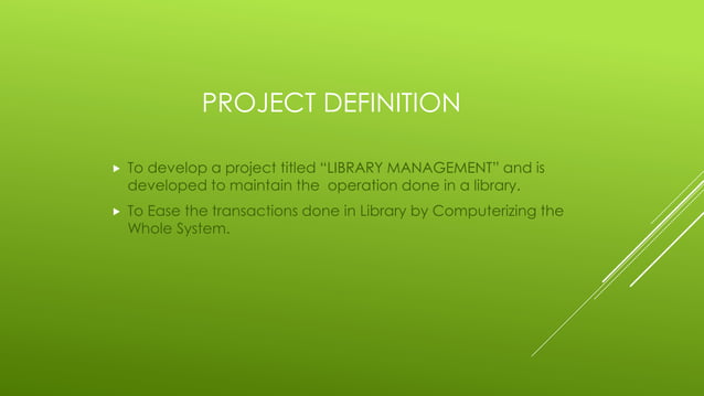 Library Management Project Presentation | PPTX | Databases | Computer ...