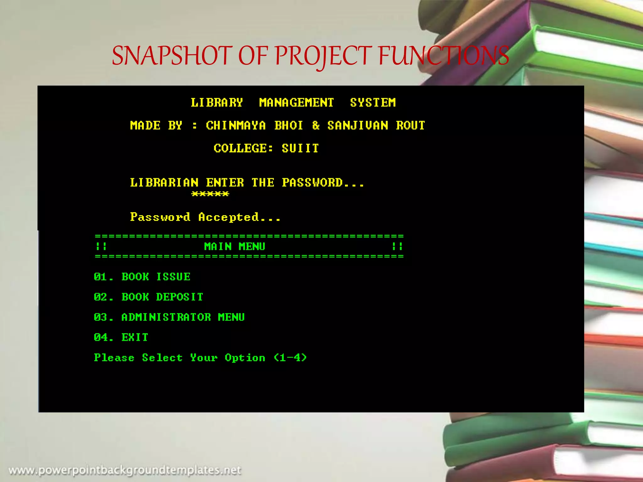 Library Management System | PPT