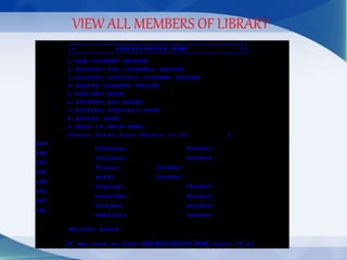 VIEW ALL MEMBERS OF LIBRARY
 