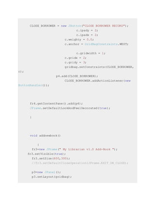 closure library javascript code | pdf | computer... Library management system | DOCX